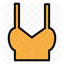 Crop Top Woman Clothes Icon