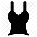 Crop Top Woman Clothes Icon