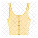 Cropped Vest Vest Top Crop Top Icon