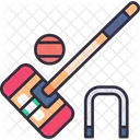 Croquet Hoops Mallet Icon