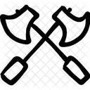 Cross Axes Two Axes Weapon Icon