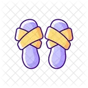 Cross Band Slippers  Icon