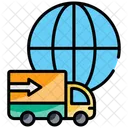 Cross border shipping  Icon