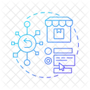 Cross Channel Return Reverse Logistics Icon