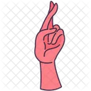 Cross Hand Gesture Icon