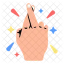 Cross fingers  Icon