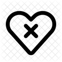 Cross Heart Deny Cross Icon