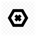 Cross Hexagon Icon