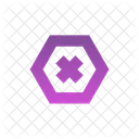 Cross Hexagon Icon