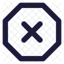 X Octagon Icon