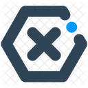 Sign Hexagon Cross Icon
