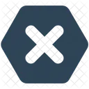 Sign Hexagon Cross Icon