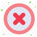 Cross Block Sign Icon