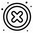 Cross Block Sign Icon