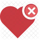 Cross Loving Remove Icon