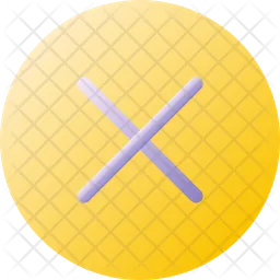 Cross in circle  Icon
