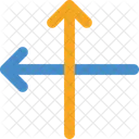 Cross intersect arrow  Icon