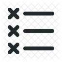 Cross list  Icon