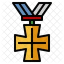 Cross Christian Medal Icon