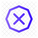 Cross Octagon Cross Deny Icon