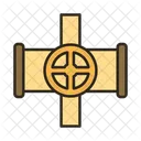 Cross Oil Pipe Oil Pipe Cross Icon