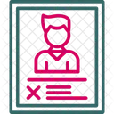 Cross Profile Crossed Profile Icon