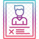 Cross Profile  Icon