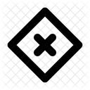 Cross rhombus  Icon