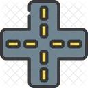 Cross Crossroad Intersection Icon