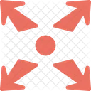 Cross Ahead Traffic Icon