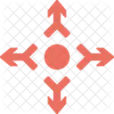 Cross Ahead Traffic Icon