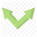Cross road arrow icon  Icon