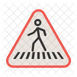Cross road sign  Icon