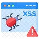 Cross Site Scriptingxss Website Bug Icon
