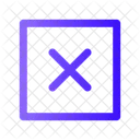 Cross Square Cross Deny Icon