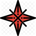 Cross Star Symbol Sign Icon
