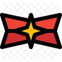 Cross Star Badge  Icon