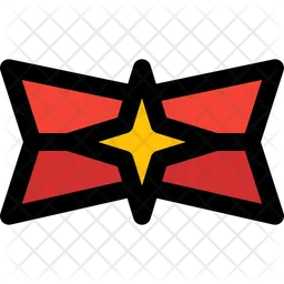 Cross Star Badge  Icon