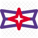 Cross Star Badge  Icon