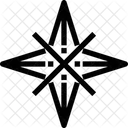 Cross Star Symbol Sign Icon