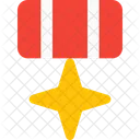 Cross Star Medal Medal Badge Icon