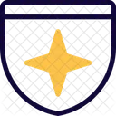Cross Star Medal Of Guard Icon