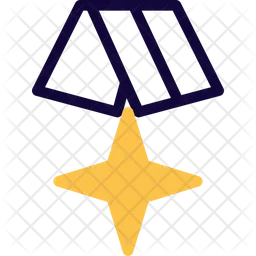 Cross Star Medal  Icon