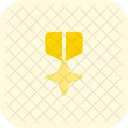 Cross Star Medal Medal Badge Icon