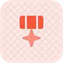 Cross Star Medal Medal Badge Icon