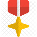 Cross Star Medal Medal Badge Icon