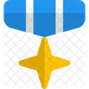 Cross Star Medal Medal Badge Icon