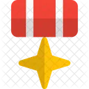 Cross Star Medal Medal Badge Icon