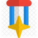 Cross Star Medal Medal Badge Icon