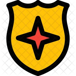 Cross Star Shield  Icon